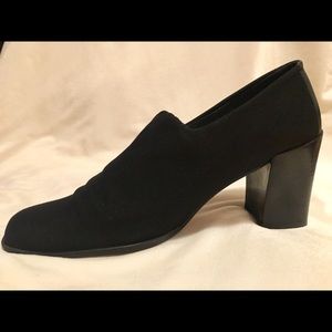 Donald J Pliner Black Vinyl Ankle Bootie